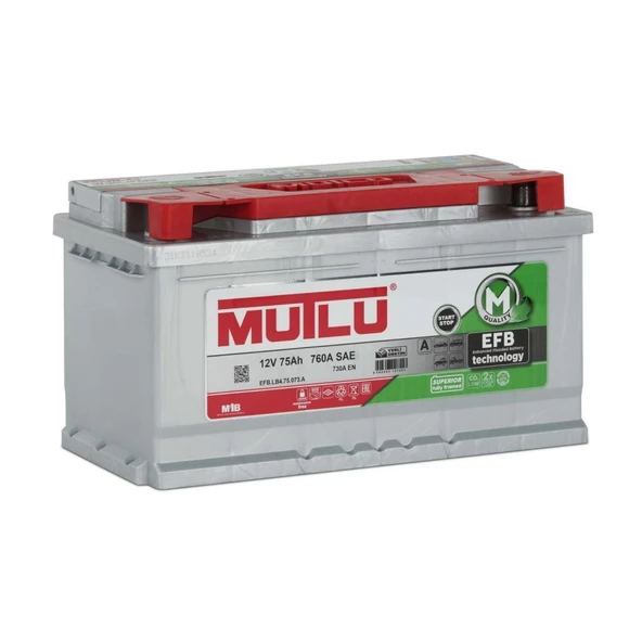 Mutlu 12 Volt 75 Amper EFB Start Stop Akü Üretim Yılı: 2024