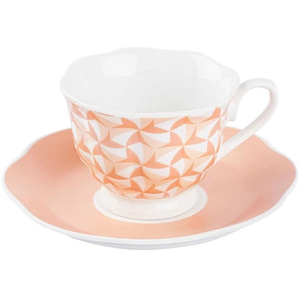 Tantitoni Pink Wind 6 Kişilik Kahve Fincan Takımı - 3