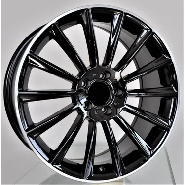 EMR-A1017-25 9.5x19" -5x112 ET48 66.6 Black Lip Diamond Jant (4 Adet)