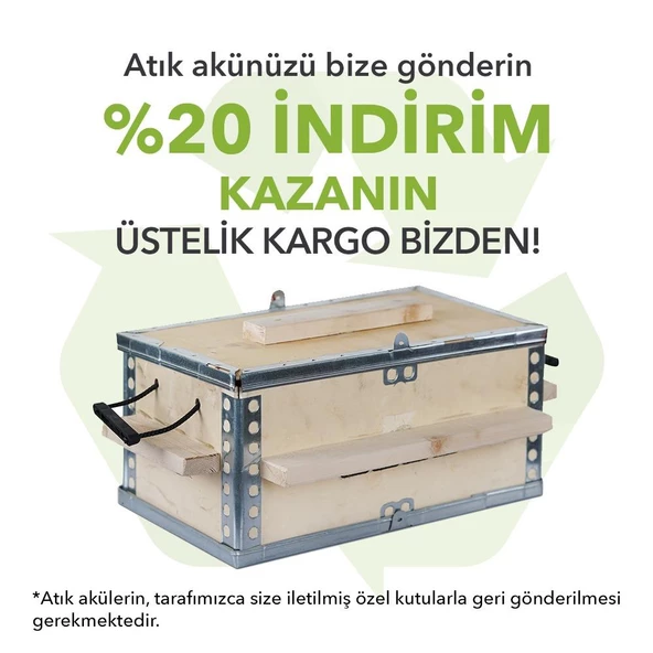 Mutlu 12 Volt 75 Amper EFB Start Stop Akü Üretim Yılı: 2024 - 2