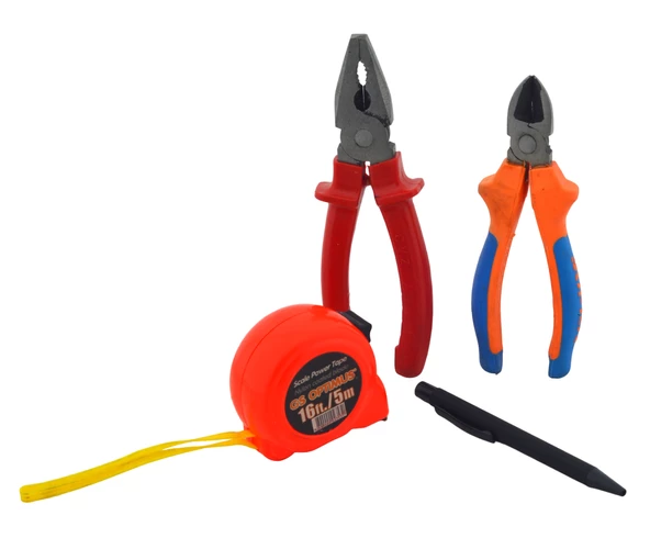 180mm BDm Pense,160mm Super Yan Keski,GS Optimus 5m/16ft Metre,Metal Tükenmez Kalem Set