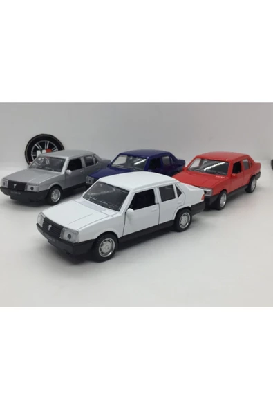 1/32 Ölçek Tofaş Şahin Metal Araba Sesli Işıklı 13 CM KIRMIZI - 2