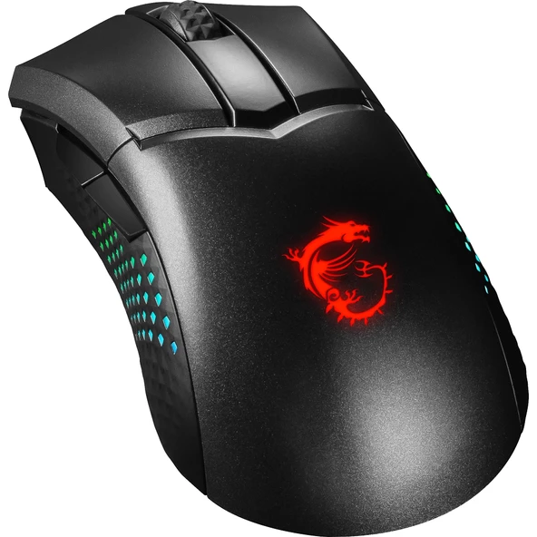 MSI GG CLUTCH GM51 LIGHTWEIGHT WIRELESS GAMING MOUSE MAX 26000 DPI OPTIK SENSOR 7KEY WITH WHEEL RGB LED MYSTIC LIGHT KABLOSUZ OYUNCU FARESI