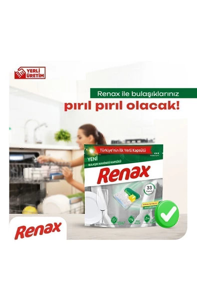 RENAX Bulaşık Makinesi Kapsülü Hepsi Bir Arada 44 Lü - 2