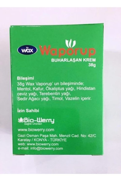 WAX Vaporup Buharlaşan Merhem - 4