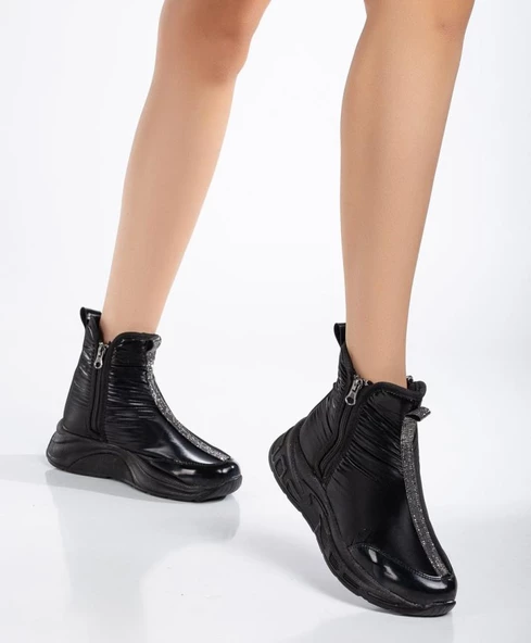 Papuçcity Fendii 03028 Kadın Soğuk Geçirmez Kar Botu - 5