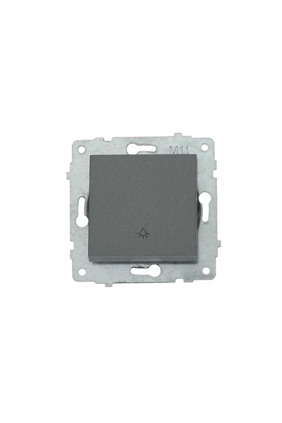 2 Adet Ovivo Grano Füme Zil Anahtarı Light Çerçevesizdir