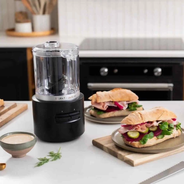 KitchenAid Go 5KFCR500BM Kablosuz Serisi Mini Mutfak Robotu - Batarya Hariç - 7