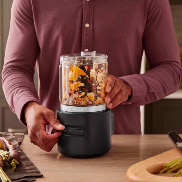 KitchenAid Go 5KFCR500BM Kablosuz Serisi Mini Mutfak Robotu - Batarya Hariç - 4