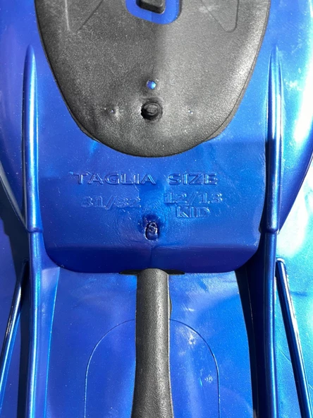 Cressi Agua Short Yüzücü Paleti Siyah Mavi, 31-32 - 3