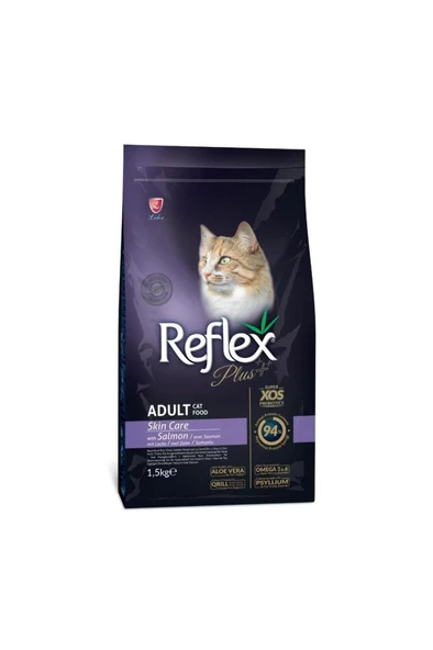 Reflex Plus Cat Skin Care Somonlu Kedi Tüy Sağlığı Maması 1,5 kg