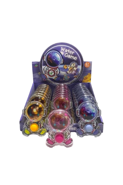 Su Atarisi Suda Halka Geçirme Oyunu ASTRONOT Şeklinde PEMBE - 5