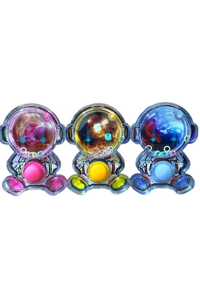 Su Atarisi Suda Halka Geçirme Oyunu ASTRONOT Şeklinde PEMBE - 3