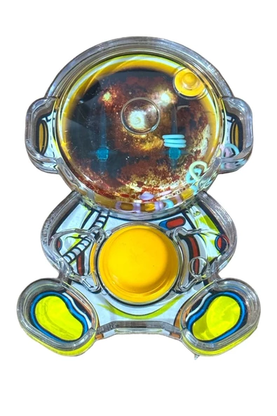 Su Atarisi Suda Halka Geçirme Oyunu ASTRONOT Şeklinde SARI