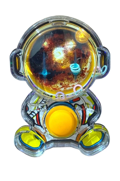 Su Atarisi Suda Halka Geçirme Oyunu ASTRONOT Şeklinde SARI - 2