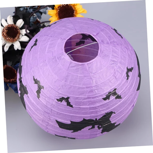 Halloween Japon Feneri 30 cm Yarasa - Resim 3