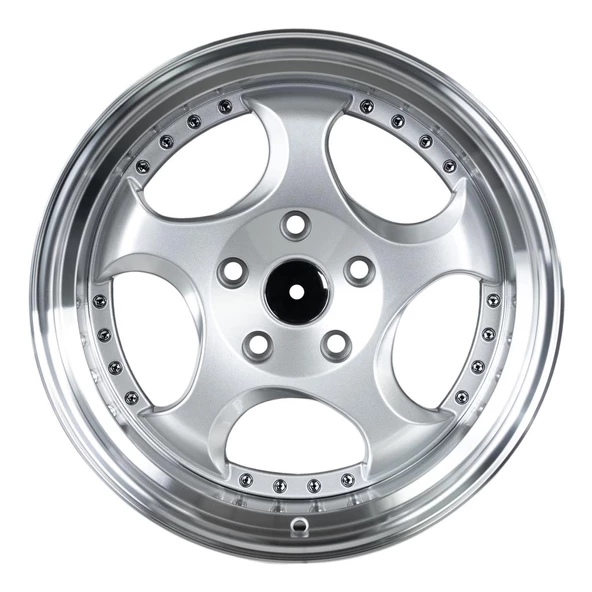 EMR-L2384-02 9.5x17" -5x120 ET22 72.6 Silver Lip Polish-Chrome R Jant (4 Adet) - 2