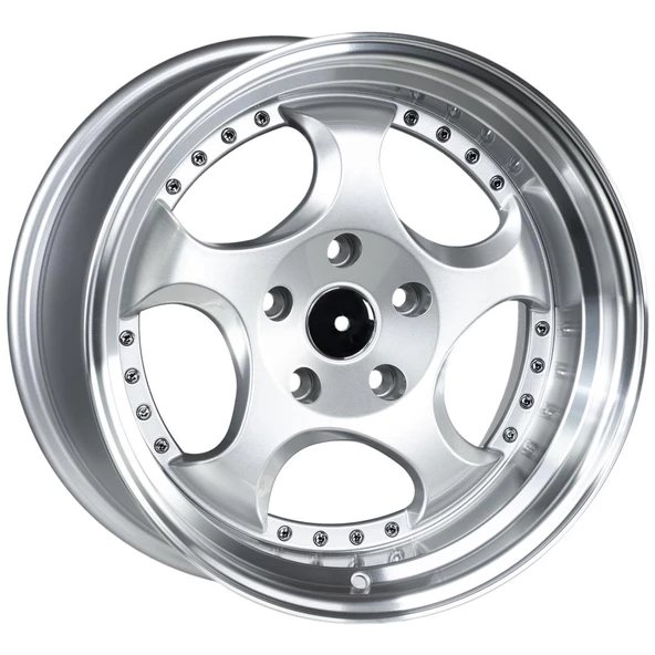 EMR-L2384-02 9.5x17" -5x120 ET22 72.6 Silver Lip Polish-Chrome R Jant (4 Adet) - 1