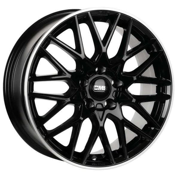 CMS-1062-01 7.0x17"-5x112 ET40 66.5 Diamond Rim Black Gloss Jant (4 Adet)