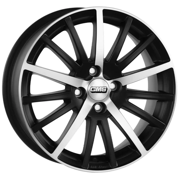 CMS-465-06 6.5x15" -4x108 ET38 67.2 Diamond Matt Black Jant (4 Adet)