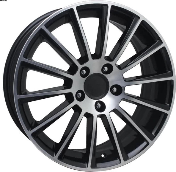 EMR-EW02-08 9.0x18" -5x112 ET50 66.6 Black Diamond Jant (4 Adet)