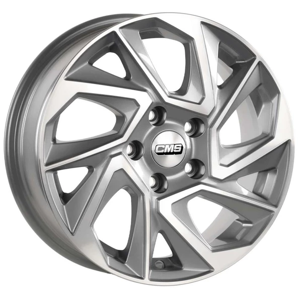 CMS-979-05 6.5x15"-4x108 ET38 67.2 Diamond Racing Silver Jant (4 Adet) ürün görseli