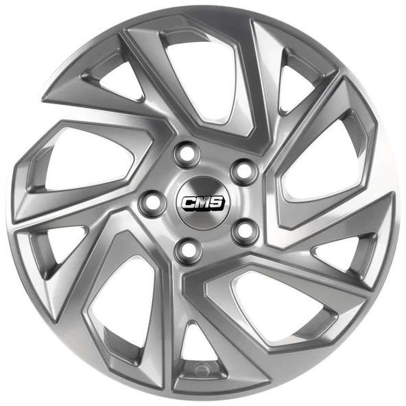 CMS-979-05 6.5x15"-4x108 ET38 67.2 Diamond Racing Silver Jant (4 Adet) - Resim 2