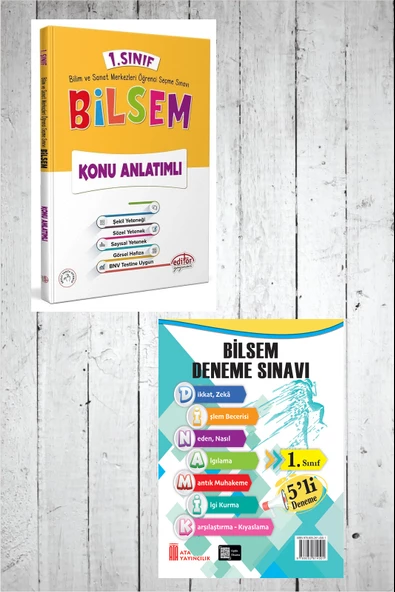 Editör 1.Sınıf Bilsem Konu Anlatımlı Yeni Tarz + Deneme Sınavı ürün görseli 1