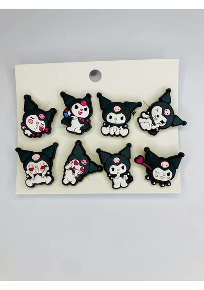 Kuromi Terlik Süsü 2 Adet Terlik Jibbitz Terlik Aks