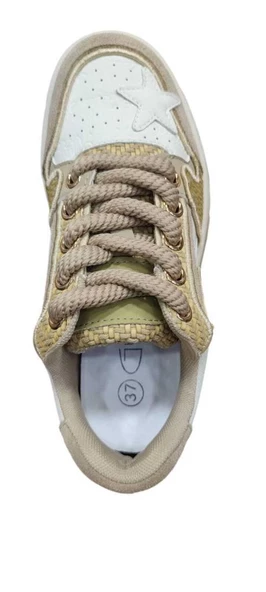 GUJA 24K343 KALIN TABAN YILDIZ DETAYLI KADIN SPOR AYAKKABI - Resim 5