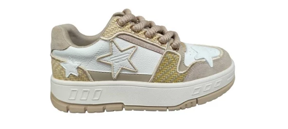 GUJA 24K343 KALIN TABAN YILDIZ DETAYLI KADIN SPOR AYAKKABI ürün görseli 1