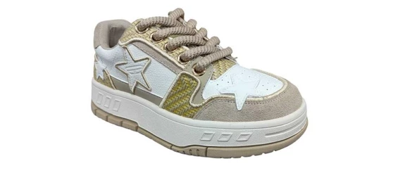 GUJA 24K343 KALIN TABAN YILDIZ DETAYLI KADIN SPOR AYAKKABI - Resim 3