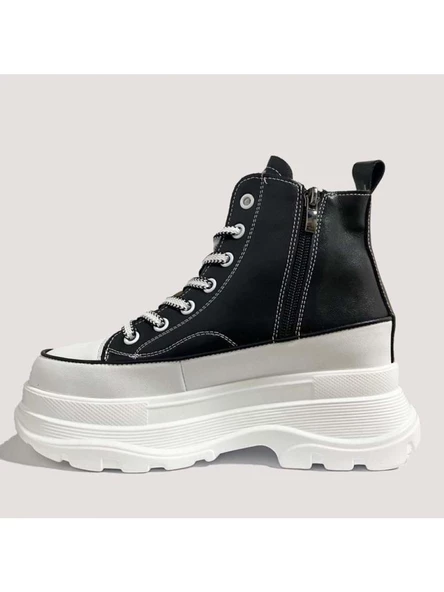 GUJA 24K345-4 YÜKSEK TABAN HAFİF KADIN SNEAKERS BOT - 6