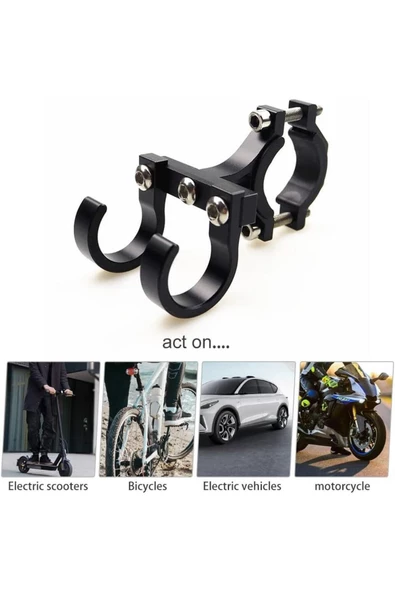 Xbyc 2147 Bisiklet Elektrikli Motosiklet Ve Scooter Alüminyum Gidon Eşya Taşıma Kancası - Resim 7