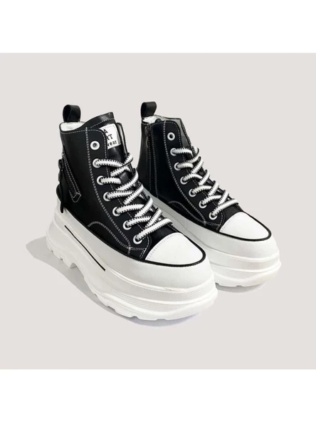 GUJA 24K345-4 YÜKSEK TABAN HAFİF KADIN SNEAKERS BOT - 7