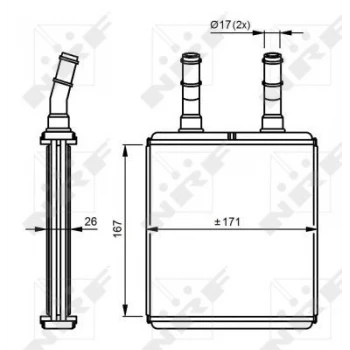 KALORIFER RADYATORU HYUNDAI ACCENT 1994-2005  YETKILI SERVIS MALZEMESI  - MANDO HC9722122001