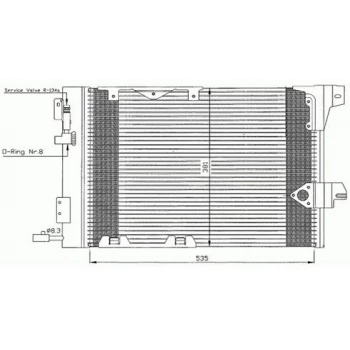 KLIMA RADYATORU KONDANSER ASTRA G 1.4i 98-05 - ORIS COP897016