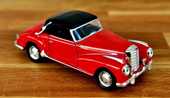 Nostaljik Klasik Metal Çek Bırak Araba Kırmızı Kapılar Açılır ( 1/36 Ölçek ) Mod:5 - 2