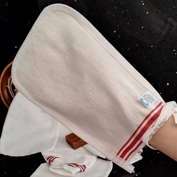 EKER-Banyo Askeri Kese Seti-5'Li Seri-Banyo ve Duş Kesesi-Doğal Özel Dokuma-Standart Kese(VÜCUT PEELİNGİ) - 3