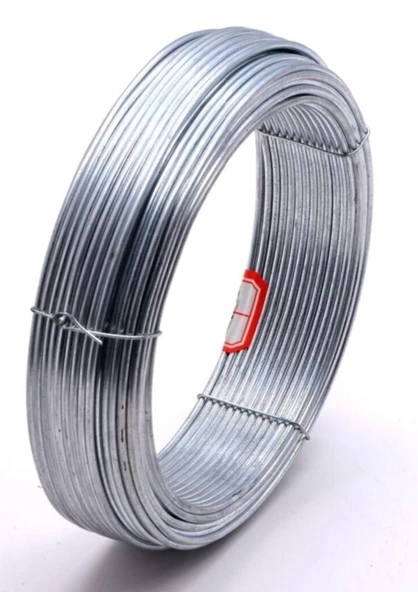 Galvaniz Çit Germe (Gergi) Teli 3 mm Kalınlığında 2,50 Kg, (Yaklaşık 50 metre) - 2