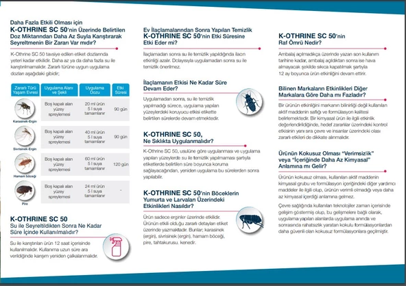 Bayer K-Othrine 50 SC Konsantre Haşere ilacı 50 cc - 2