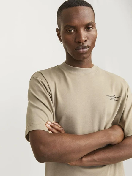 Jack Jones Blachad Brandıng Erkek Tişört 12259357 - 5