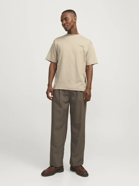 Jack Jones Blachad Brandıng Erkek Tişört 12259357 - 2