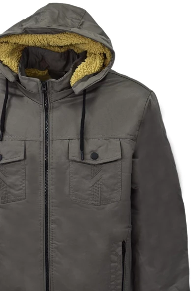 Erkek Spor Kapüşonlu Mont BGL-ST03938 - 12