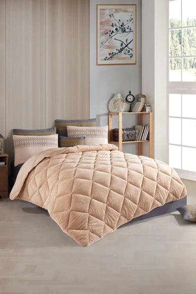 Uykulin Çift Kişilik Wellsoft Uyku Seti Çift Taraflı Lastikli Çarşaflı 4 Yastık Kılıflı 6 Parça Set kahve - 4