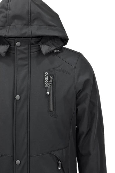 Erkek Spor Kapüşonlu Mont BGL-ST03939 - Resim 8