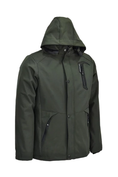 Erkek Spor Kapüşonlu Mont BGL-ST03939 - Resim 7