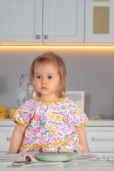 Melin Kolsuz Sıvı Geçirmez Aktivite Ve Mama Önlüğü 6-24 Ay - Resim 2