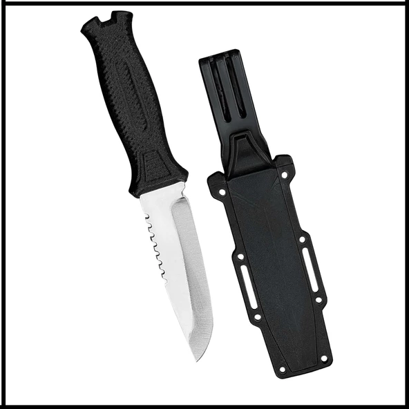 Uyguna-Yakala Kamp Bıçağı Polimer Kılıflı Av-BIC.011 - Resim 2