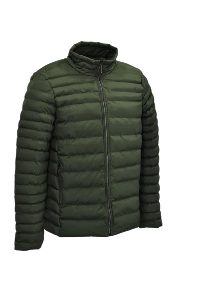 Erkek Haki Spor Şişme Mont 3066 BGL-ST04001 - Resim 6